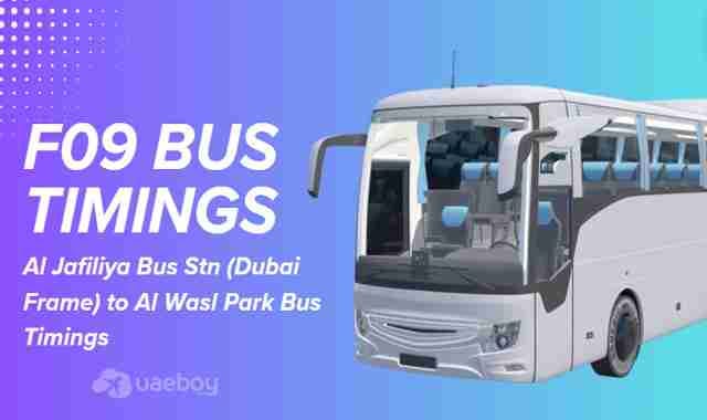 Al Jafiliya Bus Stn (Dubai Frame) to Al Wasl Park Bus Timings